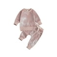 thumbnail image 1 of Diconna BabyTie Teinture Manches Longues Col Rond Chandail + Pantalon à Nouer Ensemble de Vêtements Hiver Printemps, 1 of 7