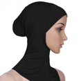 thumbnail image 2 of Miaocao 5 Pack Womens Muslim Mini Hijab Caps Solid Color Modal Islamic Neck Cover Under Scarf Head Wear Cap, 2 of 7