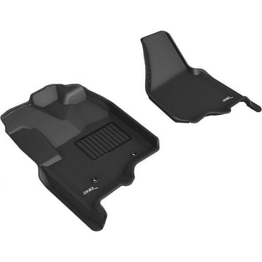 3D Maxpider 2012-2016 Fits Ford F-250 F-350 F-450 Supercab Supercrew Bucket Seats 1st Row Black Kagu Carbon Fiber Embossed Pattern Floor Mat L1FR09011509