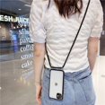 thumbnail image 1 of Funda de teléfono con correa para el cuello y el hombro para iPhone 11 Pro Max 12 XS X XR 8 7 Plus SE 2020, funda blanda transparente con cordón cruzado Tan Jianjun unisex, 1 of 2