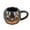 Black, variant on PEIBang Halloween Black Pumpkin Mug 5.75x4.33x3.46 in Ceramic Cup for Coffee Tea Halloween Decoration Gift Microwave Dishwasher Safe Spooky Party Drinkware