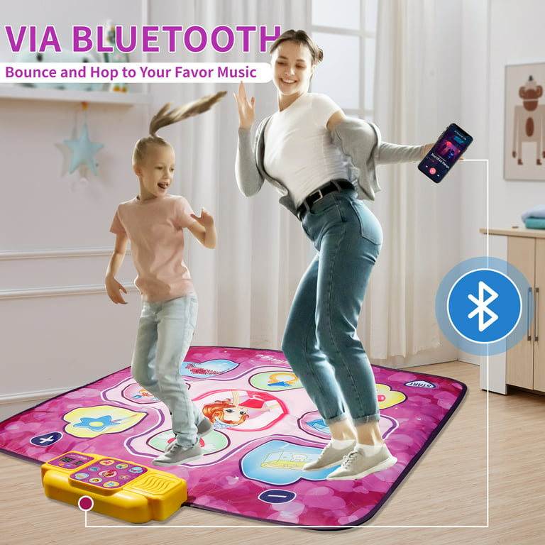 Bluetooth Dance Mat Toys for Girls 3-6 Years Musical Educational Dance Pad  Game Toys Christmas Birthday Gifts for Kids
