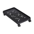 thumbnail image 3 of Almencla Computer Stand Mobile CPU Stand Storage Rack Ventilated Stable Base PC Floor Cart Computer Host Bracket for Home Office Black, 3 of 8