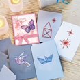 thumbnail image 4 of Sellos de silicona transparente con forma de pájaro - Tema origami, mariposa transparente, troqueles, scrapbooking para hacer tarjetas, decoración de álbumes de fotos DIY, 4 of 9