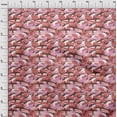 thumbnail image 4 of oneOone Cotton Cambric Pink Fabric Ocean Shark Dress Material Fabric Print Fabric By The Yard 42 Inch Wide, 4 of 4