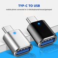 thumbnail image 2 of Adaptador USB LED 2023 a tipo C, conector hembra OTG USB-A ToUSB tipo C para adaptadores de teléfonos inteligentes, novedad de 3,0, 2 of 4