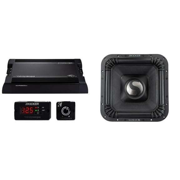 Kicker 49L7X181 - SoloX L7X 18-Inch Competition Subwoofers & WXA3600.1 Warhorse Mono Amplifier