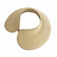 thumbnail image 3 of Sombrero de paja para mujer, sombreros de playa, ala ancha, duraderos, informales, protección solar, cómodos. Beige, 3 of 6