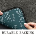 thumbnail image 6 of Math Equations Dark Green Formula Pattern Door Rugs,Washable Non Slip Door Mats Indoor,Decorative Door Mats,Entry Mat Indoor for Entrance,Bedroom,Kitchen,Bathroom,30"x17", 6 of 6
