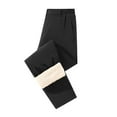 thumbnail image 3 of Men's Casual Pants Men's Winter Outdoor Heat Storage Warm Young And Middle With And Lamb Casual Pants Black XL, 3 of 4
