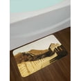 thumbnail image 2 of Great Wall of China Bath Mat, Ancient Stone Borders on Mountains Famous Historical Monument Gothic Art, Non-Slip Plush Mat Bathroom Kitchen Laundry Room Decor, 29.5 X 17.5 Inches, Sepia, Ambesonne, 2 of 2