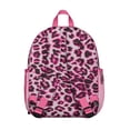 thumbnail image 3 of Leopard Print Backpack Backpack for School,Cute School Bag,Schoolbag with Adjustable Shoulder Straps & Padded Back,13.8"x11.4"x6", 3 of 6