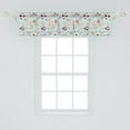 thumbnail image 2 of Ambesonne Anemone Flower Valance Pack of 2, Shabby Bridal, 54"X12", Multicolor, 2 of 2