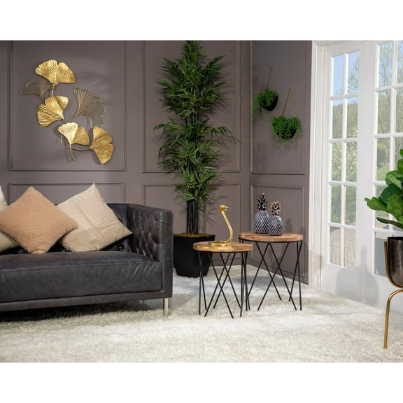 Cobra Metal Figurine Decor for Home or Office Modern Design Finished Metal Contemporary Style Living Room, Bedroom Accent - 10" Gold