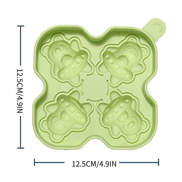 TIMIFIS Ice Tray 4-Cell Ice Ice Box Easy Release Soft Bottom Ice Box Ice Lattice