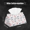 thumbnail image 6 of Lsque Cute Magic Bunny Printed Long Tissue Box Cover Holder, Facial Paper Organizer Dispenser,Triangle with Bottom Belt, PVC Leather Decorative Organizer, 6 of 9