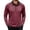 18# Wine, variant on Mens Long Sleeve Polo Shirts Fashion Casual Raglan Button Polo Tee Collared Golf Shirt Khaki L