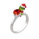thumbnail image 2 of The Grinch Earrings Kids Grinch Decor Christmas Green Round Cut Diamond Rings Engagement Rings Anniversary Rings Christmas Birthday Women Jewelry, 2 of 3