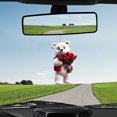 thumbnail image 6 of weibbin Car Hanging Accessories for Women and Girls, Cute Bear Car Rear View Mirror Charms Pendant Lucky Hanging Ornament Car Interior Decorations, 6 of 9