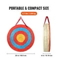 thumbnail image 4 of KFFKFF Bow Target, 5-Tier 20" Arrow Target, Classic Firm Straw Circular Archery Target, Crafted Arrows Target, Multicolored Cord Target for Outdoor Backyard Hunting Shooting Drills, 4 of 9
