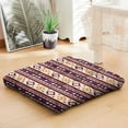 thumbnail image 4 of Square Floor Meditation Pillow 22 Inch, Bohemian Style Dutch Velvet Yoga Cushion for Comfort, 4 of 7