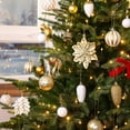 thumbnail image 4 of Lolsea 106ct Christmas Balls Ornaments Set, Colorful Plastic Shatterproof Decorative Baubles for Xmas Tree Decor, Gold & White, 4 of 8