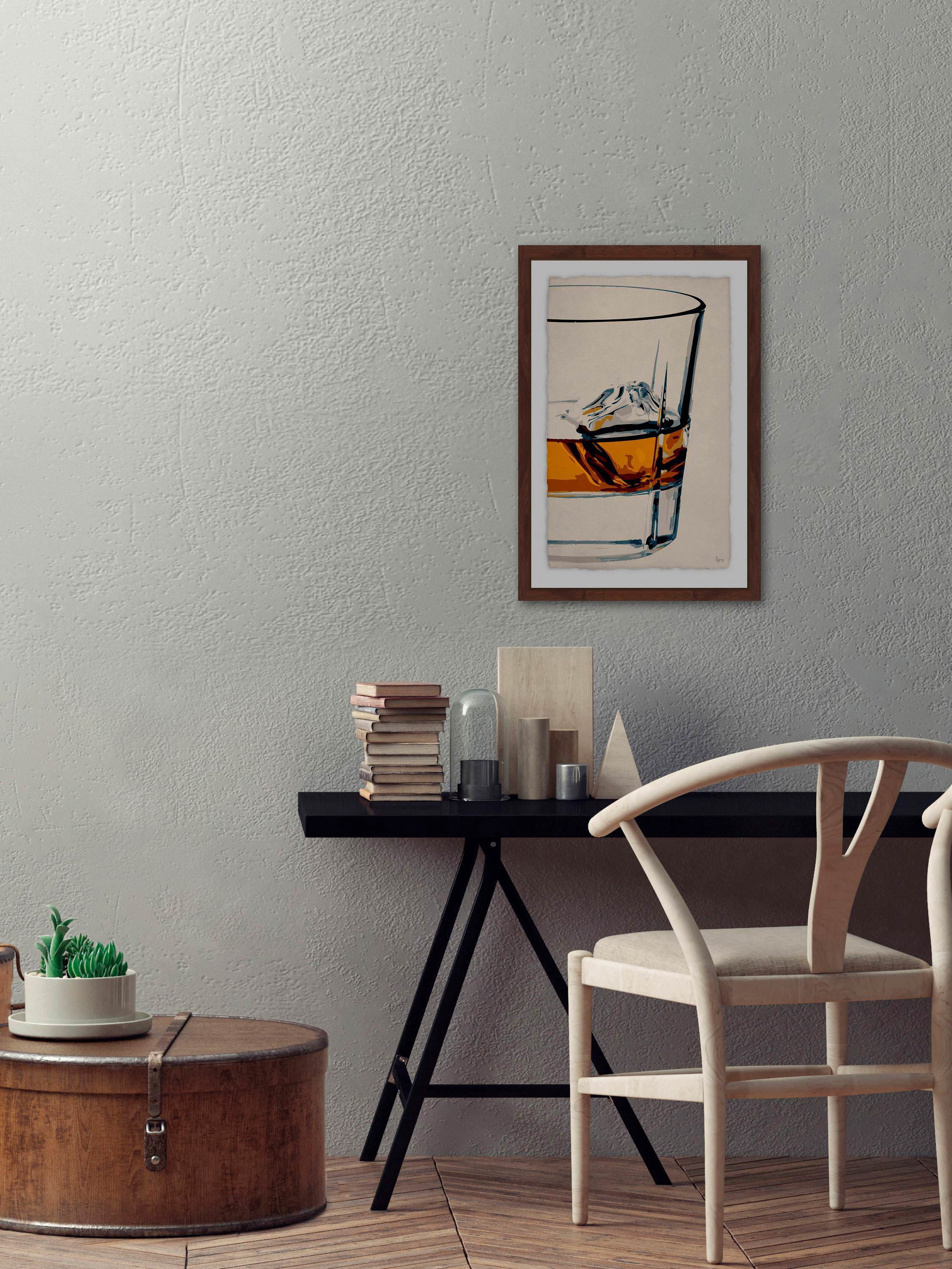 One Cube II Framed Painting Print