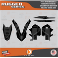 thumbnail image 3 of Kalair GFX Graphics Kit for Ktm Enduro 450EXC Champions Edition (2008-2011) Rugged Series, 3 of 5