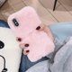 thumbnail image 1 of Funda de teléfono con colgante de amor de lujo para iPhone, 12 Pro Max, 14, 13, 11, X, XS, XR, 8, 7, 6, 6S Plus, SE, 2020, 5S, bonita, cálida, de felpa, de invierno Fivean unisex, 1 of 2