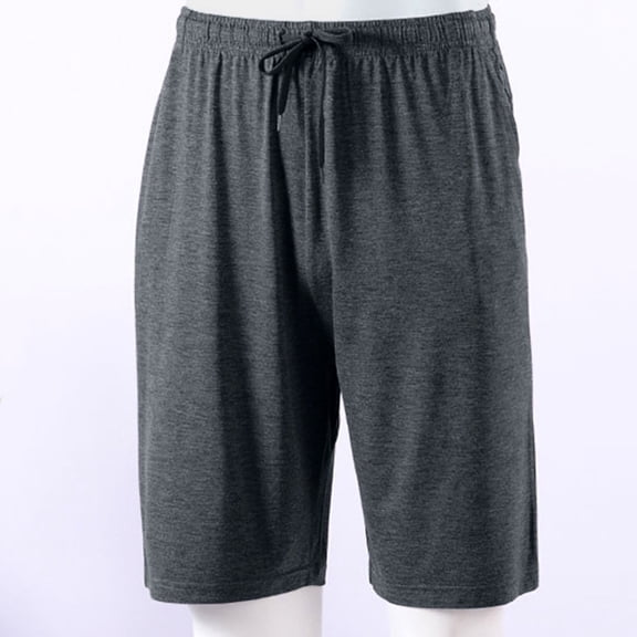 Yaoyar Men's Solid Sleep Five Point Thin Home Lounge Pajama Shorts Soft Breathable Lightweight Bottoms