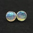 thumbnail image 2 of Rainbow Glitter Mermaid Stud Earrings Women Boutique Mermaid Scale Studs Jewelry, 2 of 2