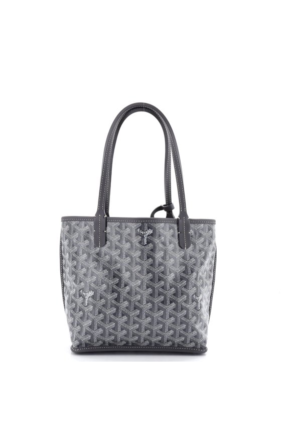 Pre-Owned Anjou Reversible Tote Coated Canvas Mini By Rebag