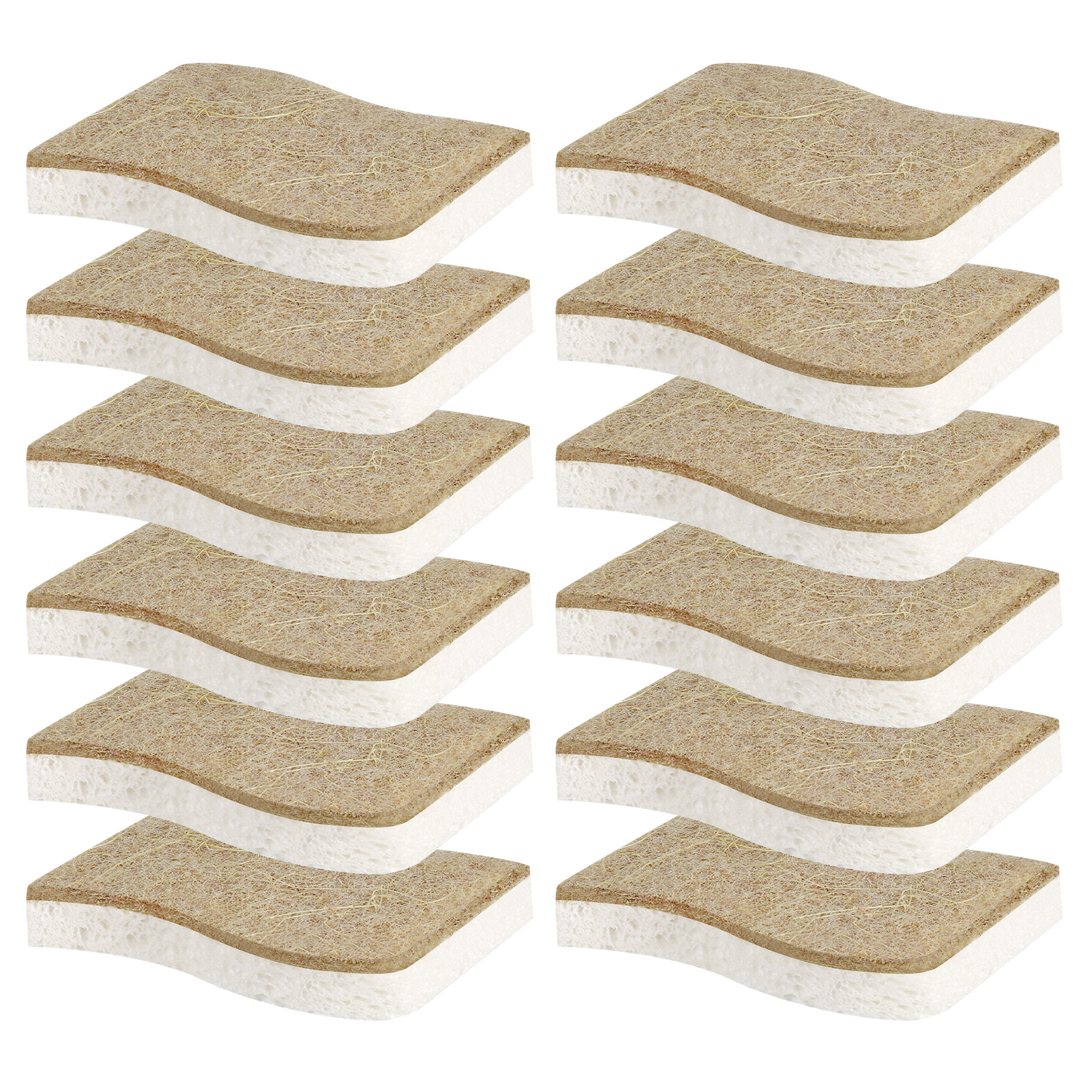Sixwipe Natural Kitchen Sponges, Biodegradable, 12 Count photo 8