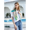 thumbnail image 3 of Pure Silk Scarf Painting Printemps, 3 of 8