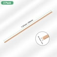 thumbnail image 3 of Uxcell 2-Pack Copper Round Rod 4mm x 200mm T2 Copper Stock, 3 of 7