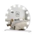 thumbnail image 2 of ELECWISH Vanity Mirror with Lights,Large Hollywood Mirror with Lights with 12 Bulbs, 3 Colors Modes & Adjustable Brightness, Makeup Mirrors Vanity Mirror 10x Spot Mirror, USB Charging Port, 2 of 8