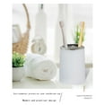 thumbnail image 5 of White Bathroom Accessories Set 4 PCS, Black Bathroom Accessories, Plastic Soap Dispenser and Toothbrush Holder Set, Soap Dish and Mouthwash Cup, Boho Bathroom Decor, Bathroom Set, 5 of 6