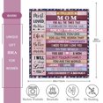 thumbnail image 6 of Mom Gifts from Daughter Son, Mom Birthday Gifts, Best Gift for Mom, Mom Gift for Mothers Day Christmas, Mom Mother Blanket Gift 80"X 60", 6 of 6