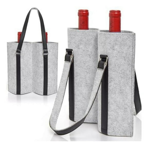 HOT! 2Pack(4 Bottle)Wine Carrier Tote Bags, Travel Padded 4 Bottles Wine Gifts Carrier, Portable Leakproof Bag