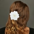 thumbnail image 2 of Unique Bargains 2 Pcs Hair Clip Grace Simulated Flowers Duckbill Clip White, 2 of 5