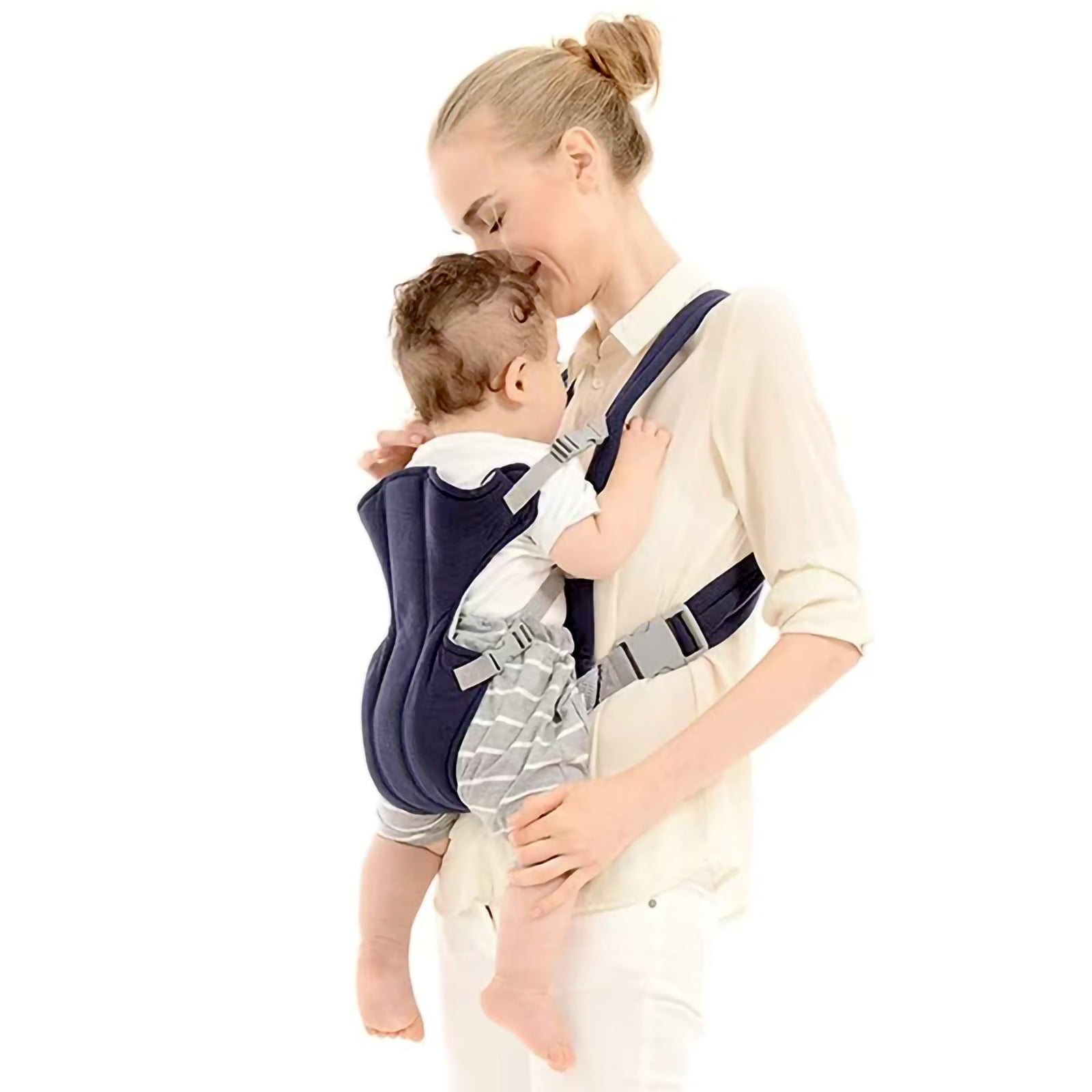 Lvelia Baby Carrier,Baby Holder Carrier Ergonomic Infant Carrier Adjustable Baby Carrier,Lightweight & Breathable Baby Front and Back Carrier for Infants Toddlers Babies Girl and Boy(Blue)