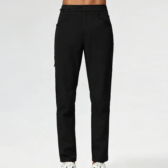 Blmnix Low Waisted Men Pants Baggy Chinos Travel Pants Work Pants Pants Black Slim Straight Full Casual Pants for Men,XXXL