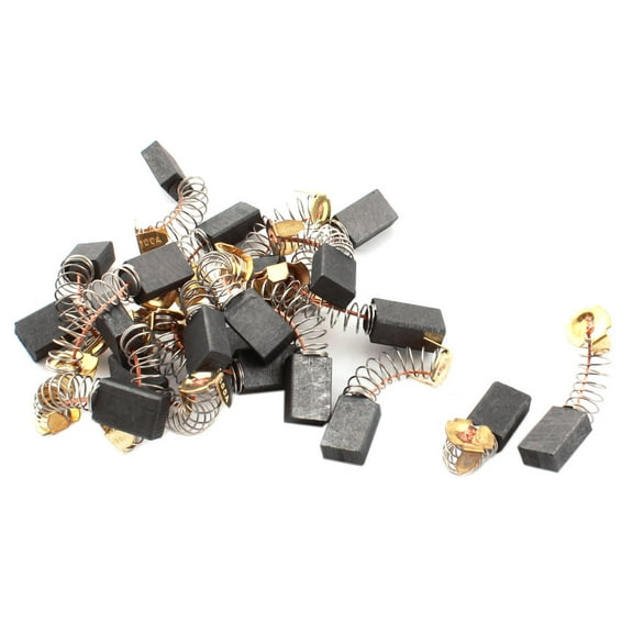 Unique Bargains 20Pcs Electric Drill Parts Motor Carbon Brushes 15mm x 10mm x 6mm