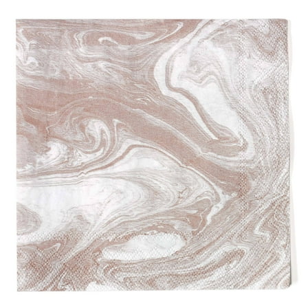 ForYourParty.com Marble Napkins 20 Pack - Taupe