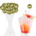thumbnail image 4 of 12Pcs Stirring Rod BPA Free Transparent Round Top Plastic 19.5cm Disco Balls Cocktail Stirrer Mixing Stick Household Supplies, 4 of 7