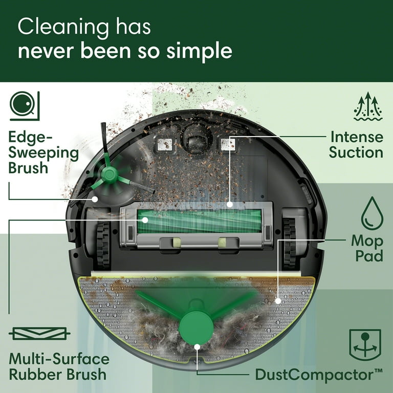 iRobot Roomba L111020 New Robot Vacuum & Mops - Smart Technology