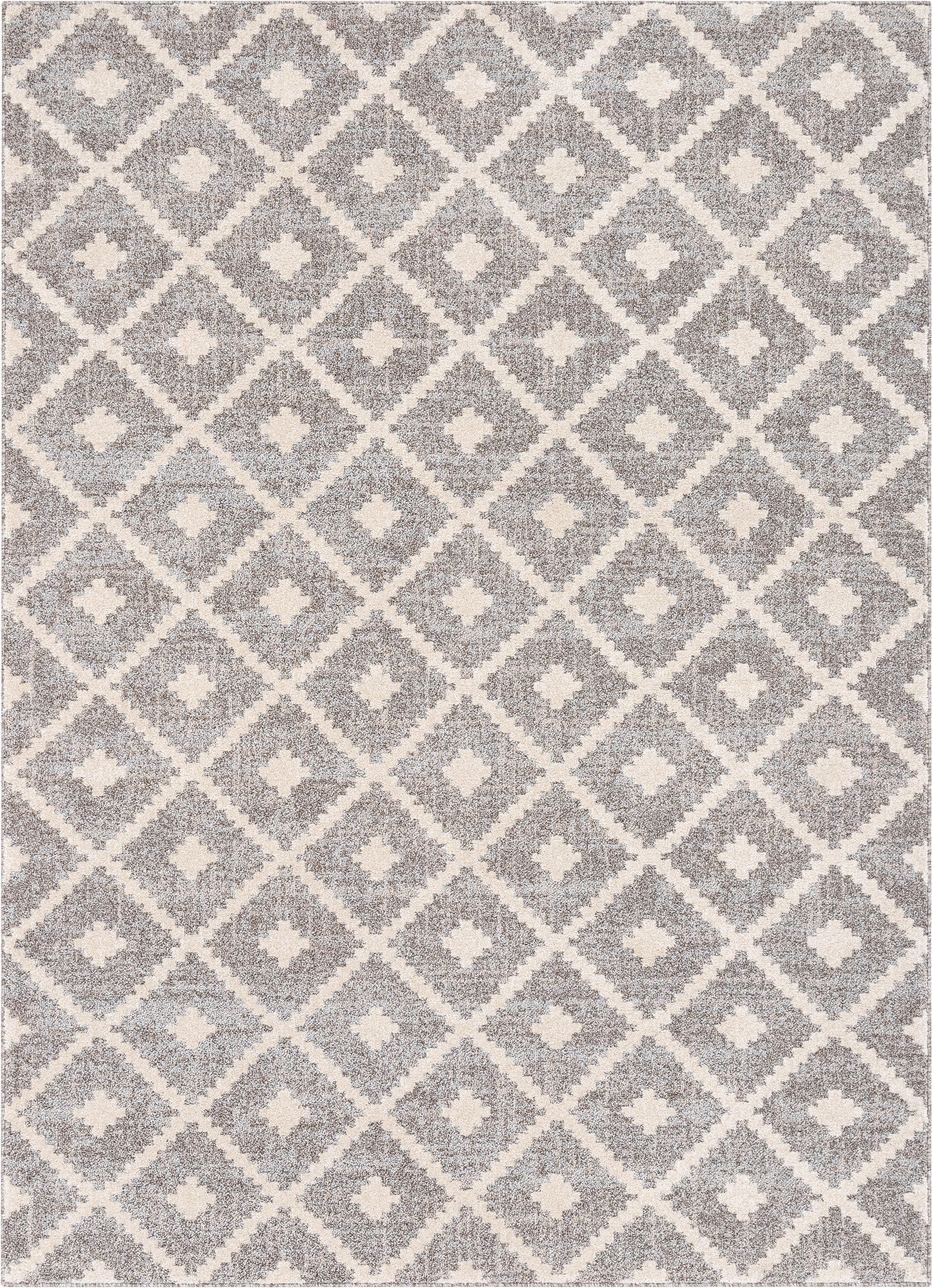 Well Woven Harlow Ailey Moroccan Lattice Trellis Ivory 5'3" x 7'3" Area Rug