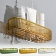 thumbnail image 1 of Fiudx Estante de Baño de Pared, Transparente, Ahorra Espacio, Material Pet Duradero, Elegante En Verde, Amarillo y Transparente, Fácil de Instalar, Versátil para El Baño, 24,5 X 10 X 5,5 Cm, 1 of 7