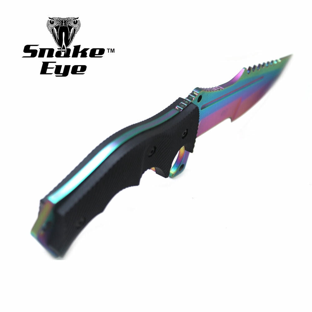 Snake Eye Tactical 11" Heavy Duty Fixed Color Blade Hunting Knife w/Nylon Sheath