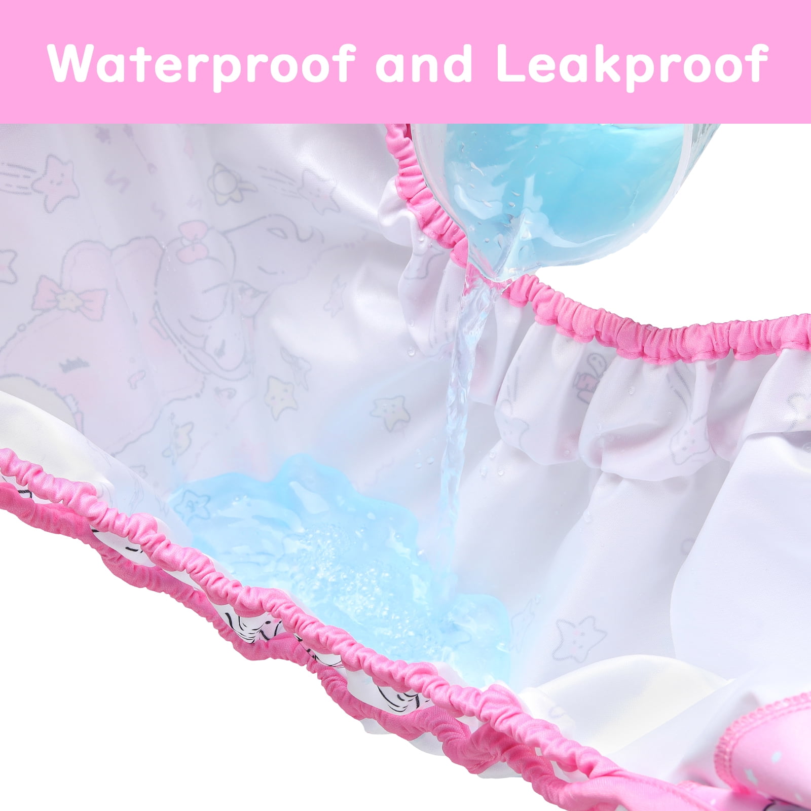 LittleForBig Washable Adjustable Reusable Waterproof Cloth Adult Diaper Wrap Cover - Fairy Littles in Dreamland M
